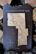 The Continental Divide Trail Wood Map