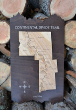 The Continental Divide Trail Wood Map