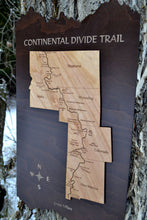 The Continental Divide Trail Wood Map
