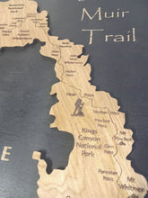 John Muir Trail Wood Map