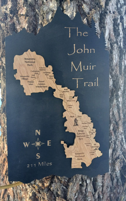 John Muir Trail Wood Map